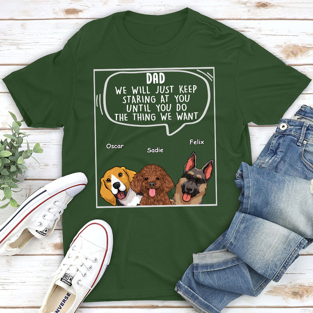Dogs Will Just 2 - Personalized Custom Premium Men's 4.2 oz T-shirt