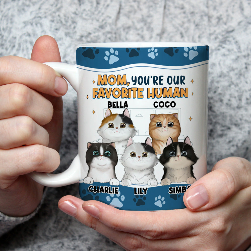 I Love You The Most Version Cat - Personalized Custom Coffee Mug for All Beverages