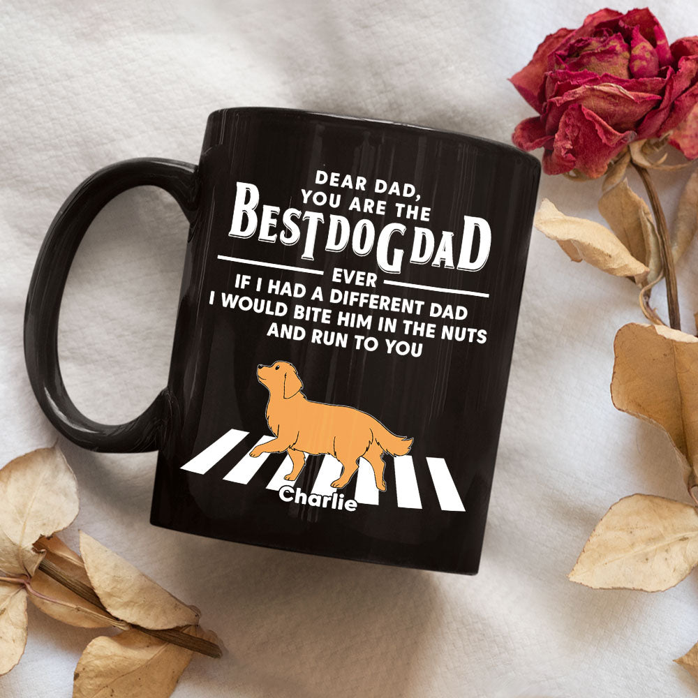 Dogs Run To You 2 - 11oz & 15oz Personalized Custom Black Ceramic Coffee Mug