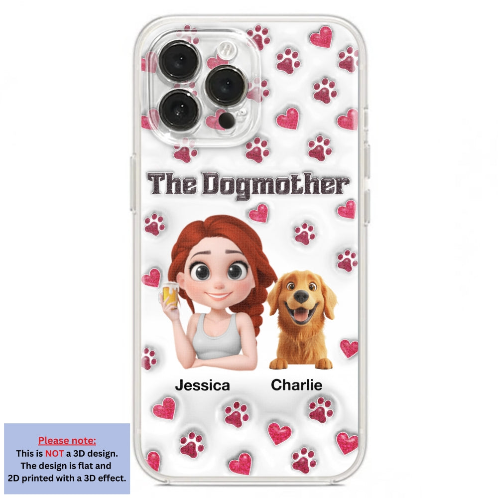 Slay Cartoon Dog Mother - Exclusive Personalized Custom 3D Inflated Effect Phone Case for Stylish Protection