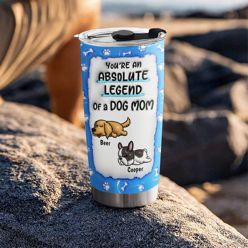 Legendary Personalized Custom 3D Inflated Effect Tumbler for Dog Parents