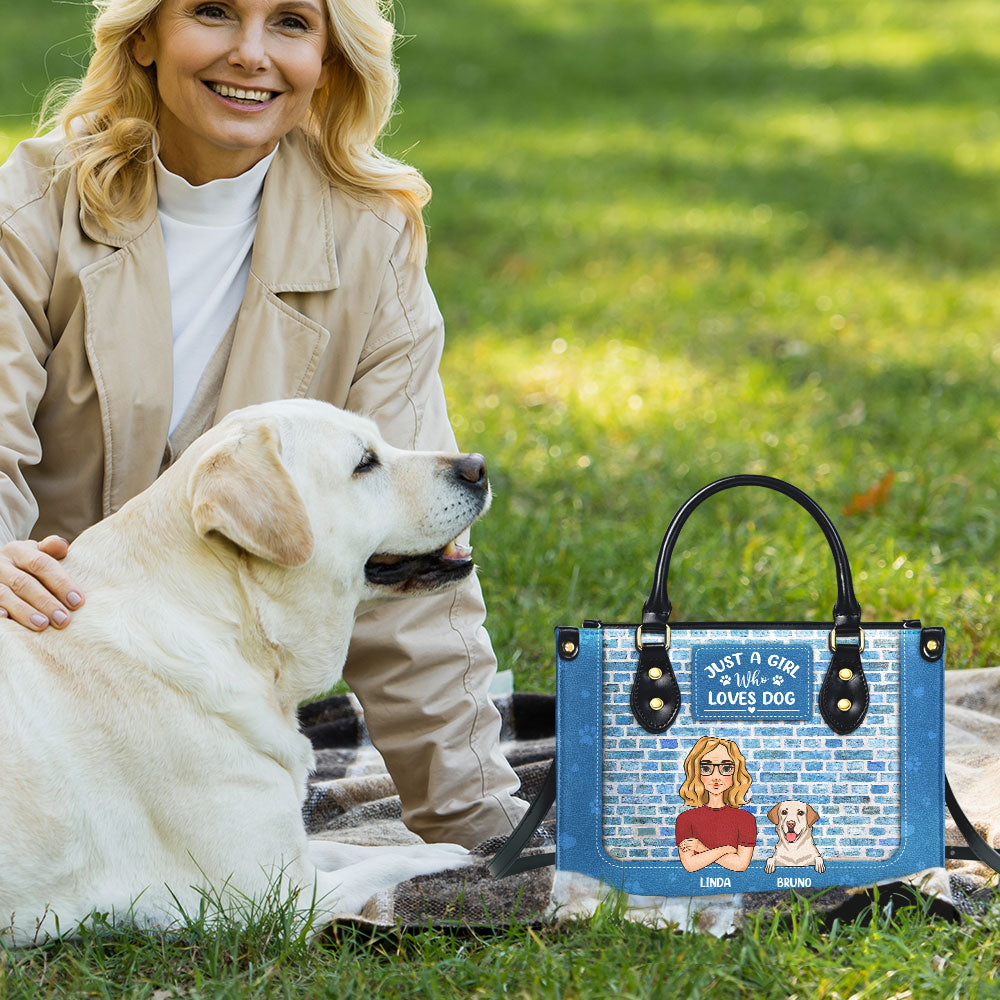Personalized Custom Leather Bag: A Girl's Loving Tribute to Her Dogs