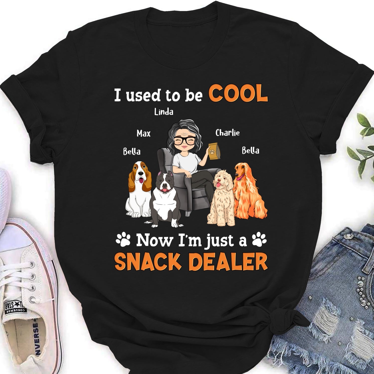 Unique Personalized Custom Women's 'You Are The Snack Dealer' T-Shirt