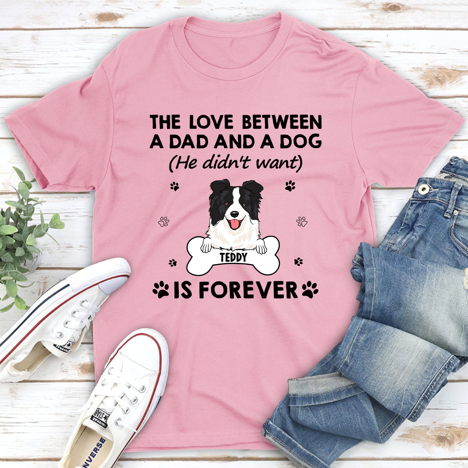 Love Between - Personalized Custom Unisex 5.3 oz T-shirt for Pet Lovers