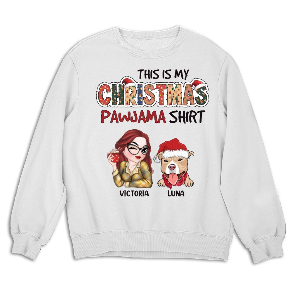 Personalized Custom Christmas Pawjama Unisex 8.0 oz Sweatshirt