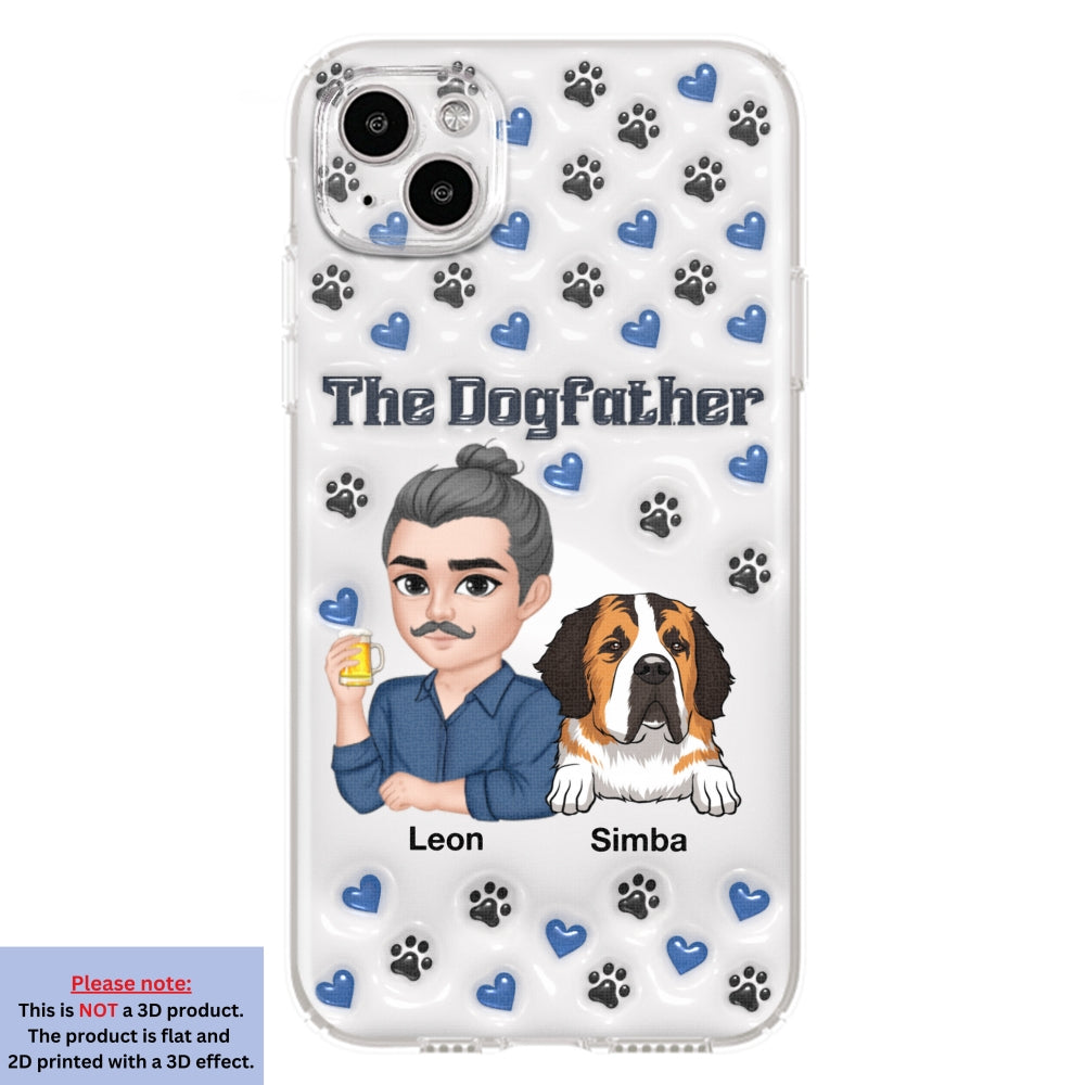 Stylish Dog Dad - Exquisitely Personalized Custom 3D Inflated Effect Smartphone Case