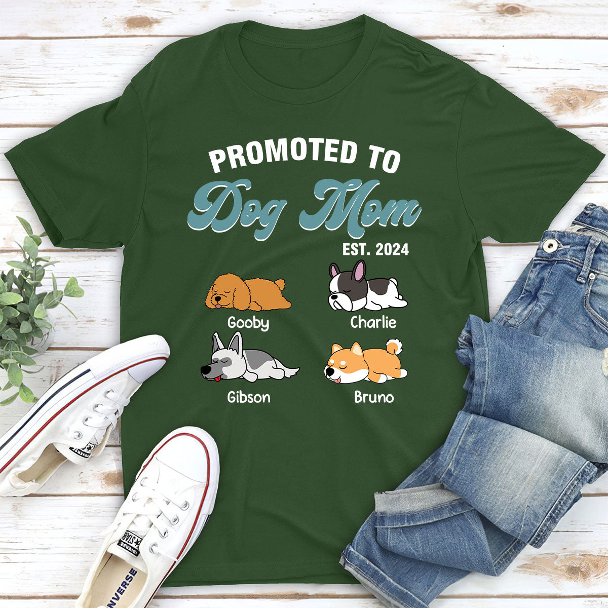 Promoted To - Personalized Custom Unisex 5.3 oz T-shirt for Pet Lovers