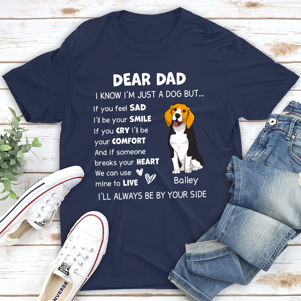 I‘ll Always Be By Your Side - Personalized Custom Unisex 5.3 oz T-shirt for Pet Lovers