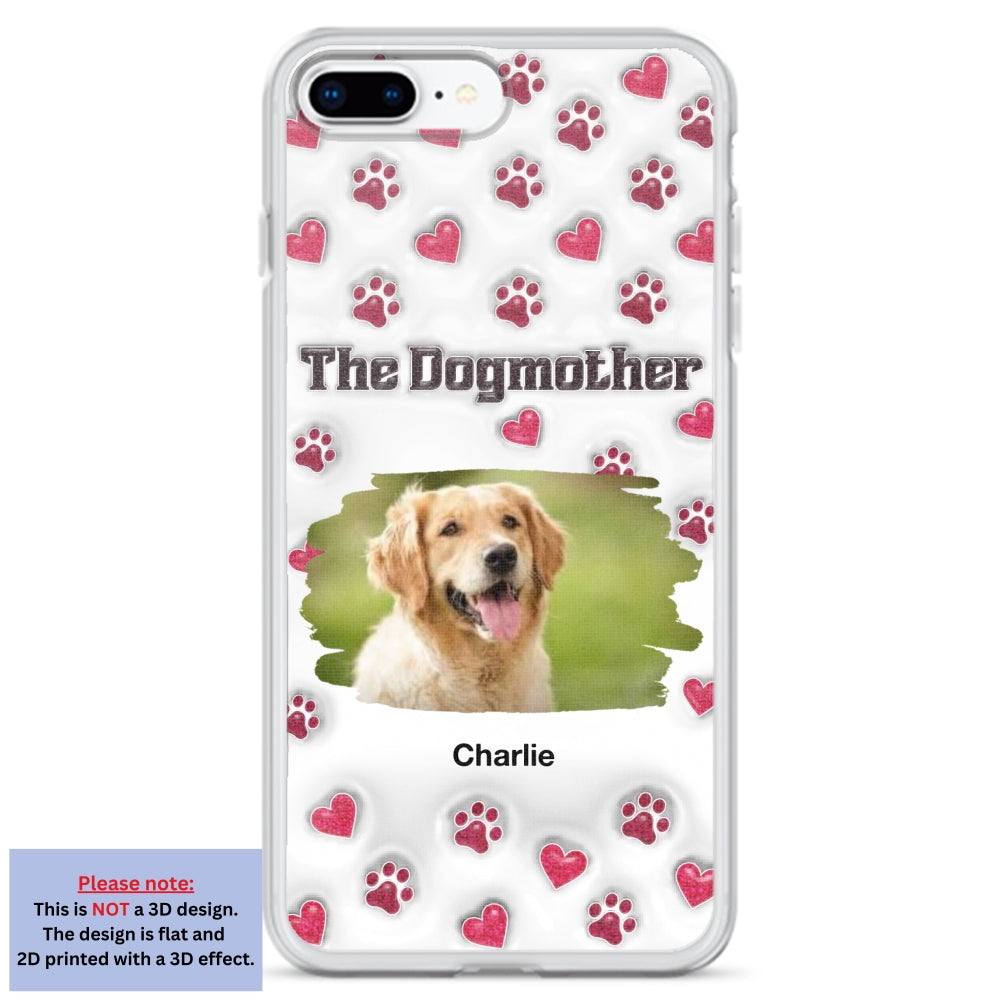 Slay Cartoon Dog Mother Photo - Personalized Custom 3D Inflated Effect Premium Phone Case for All Occasions