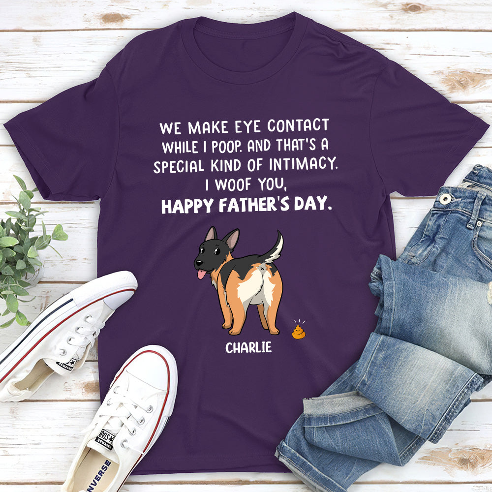 I Poop - Personalized Custom Unisex 5.3 oz Heavy Cotton T-shirt for Pet Lovers