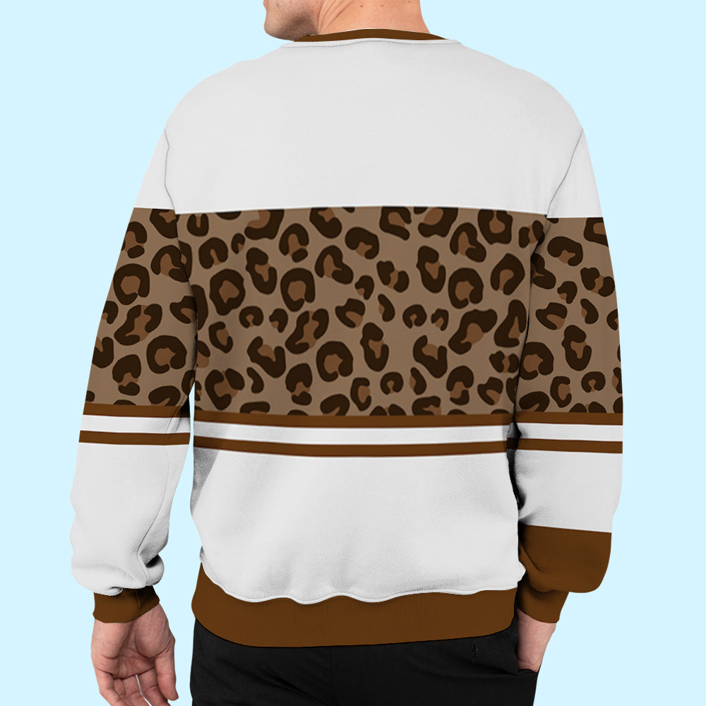 Dog Dad/Mom Personalized All-Over-Print Custom Basic Sweatshirt - Ideal Gift for Pet Lovers