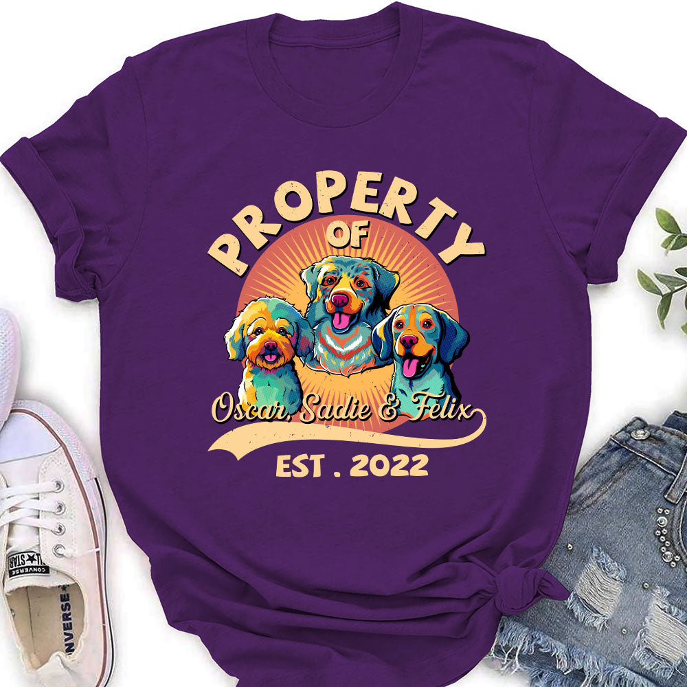 You Are My Property - Exquisite Personalized Custom Women's T-shirt for Pet Lovers