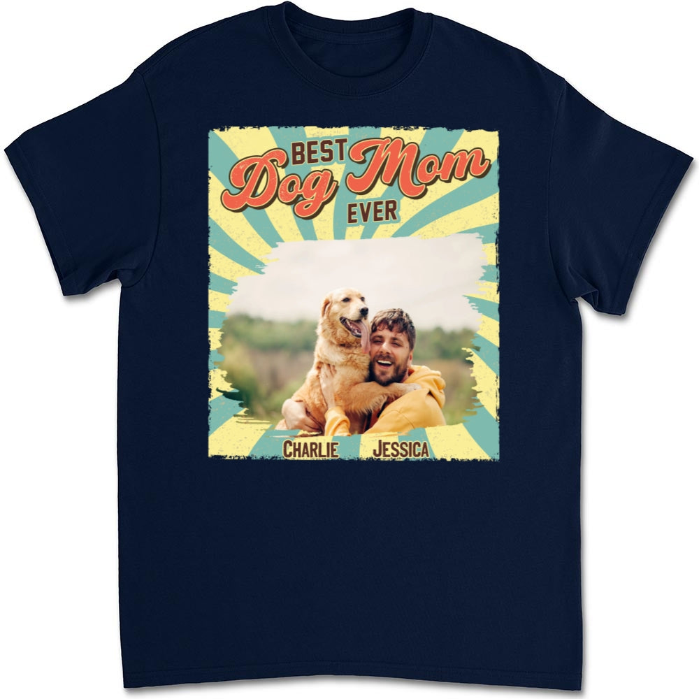 Retro Funny Personalized Custom Unisex Dog Shirt Photo T-shirt - Ideal Gift for Pet Lovers