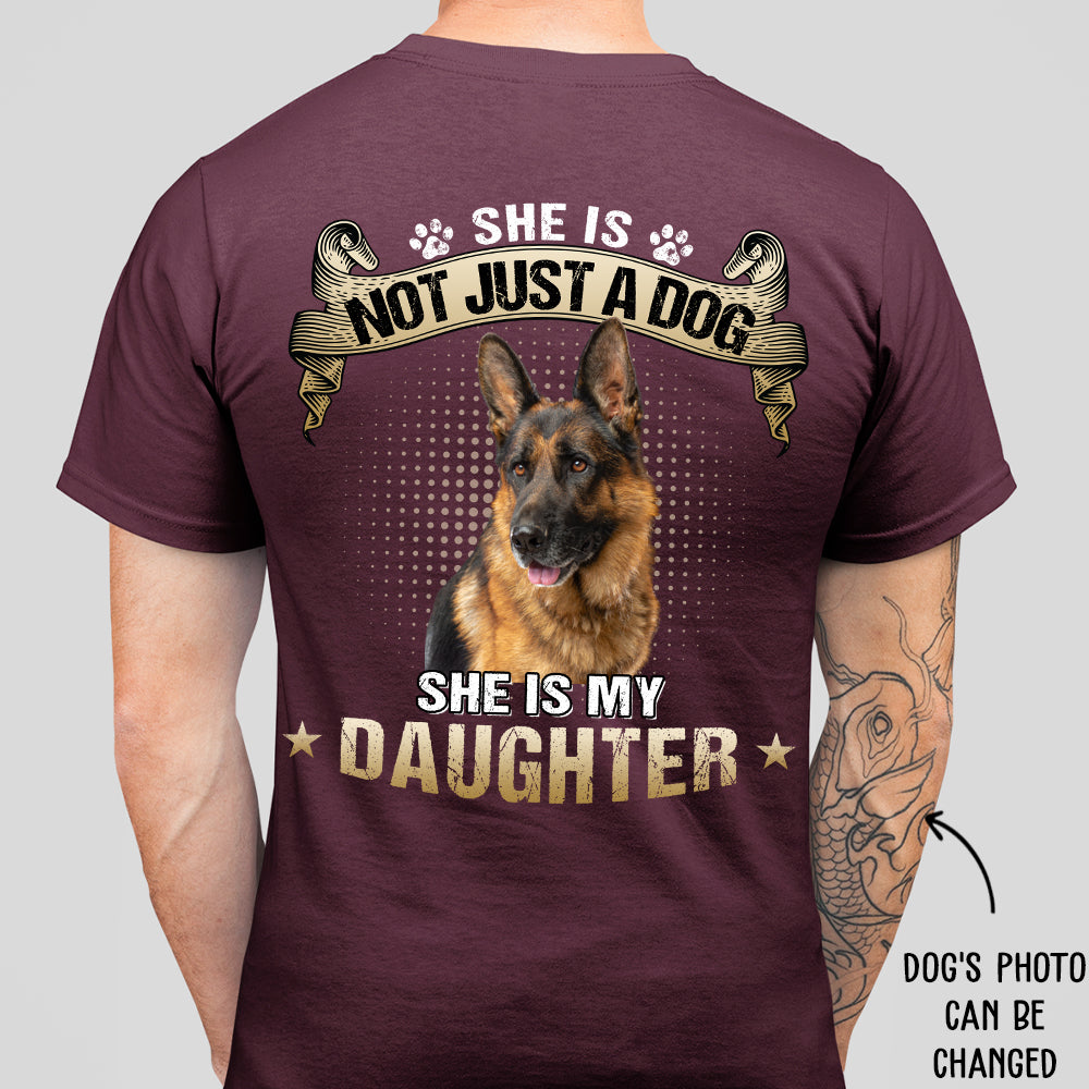 My Son/Daughter 1 - Personalized Custom Photo Unisex 5.3 oz Heavy Cotton T-shirt for Pet Lovers