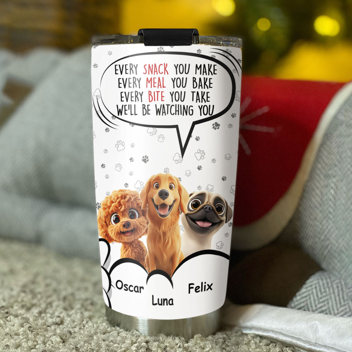 I Am Watching You - Personalized Custom 20oz Stainless Steel Tumbler with Thousands of Cool Designs
