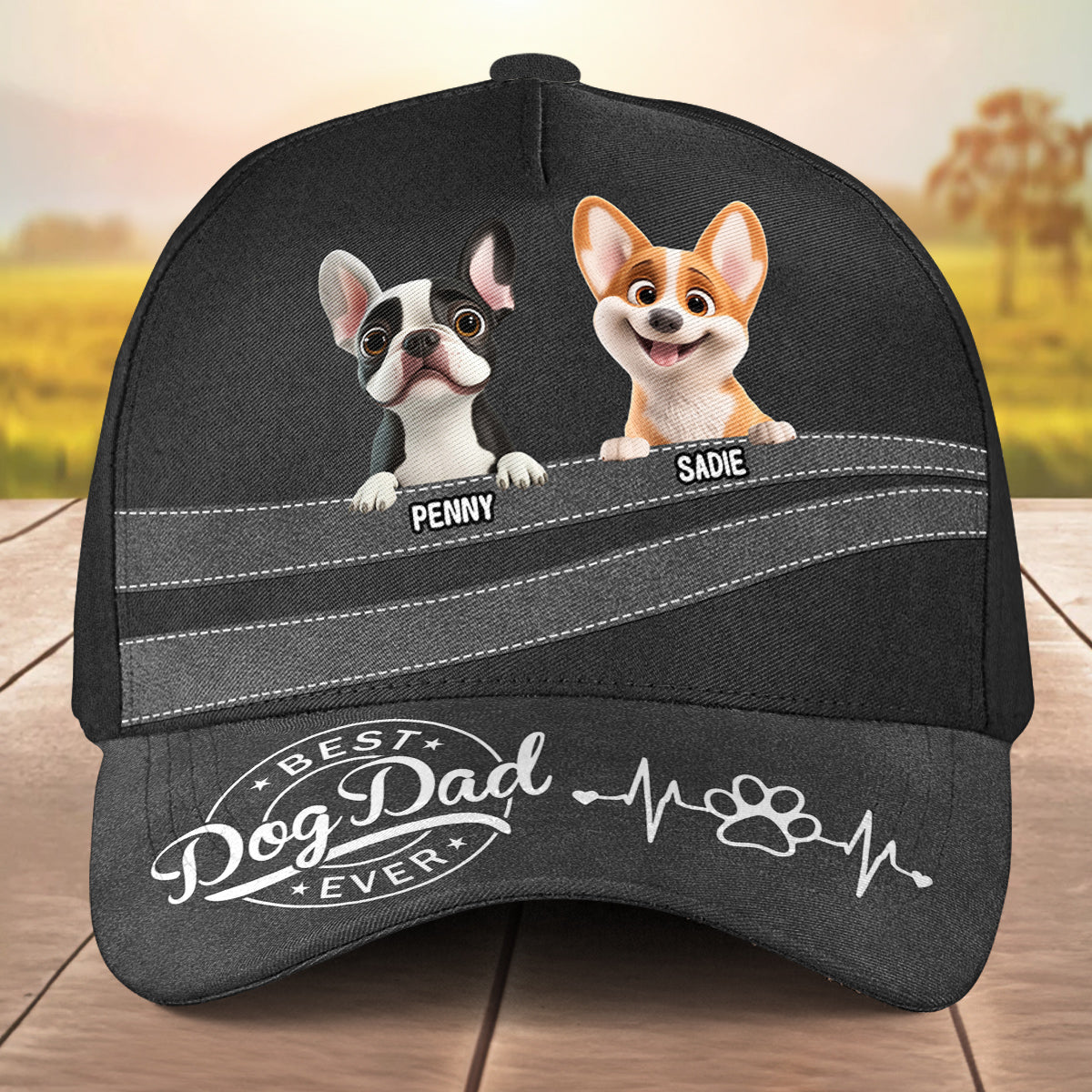 World's Best - Personalized Custom High - Quality Comfortable Classic Cap for Camping and as Father's Day Gift