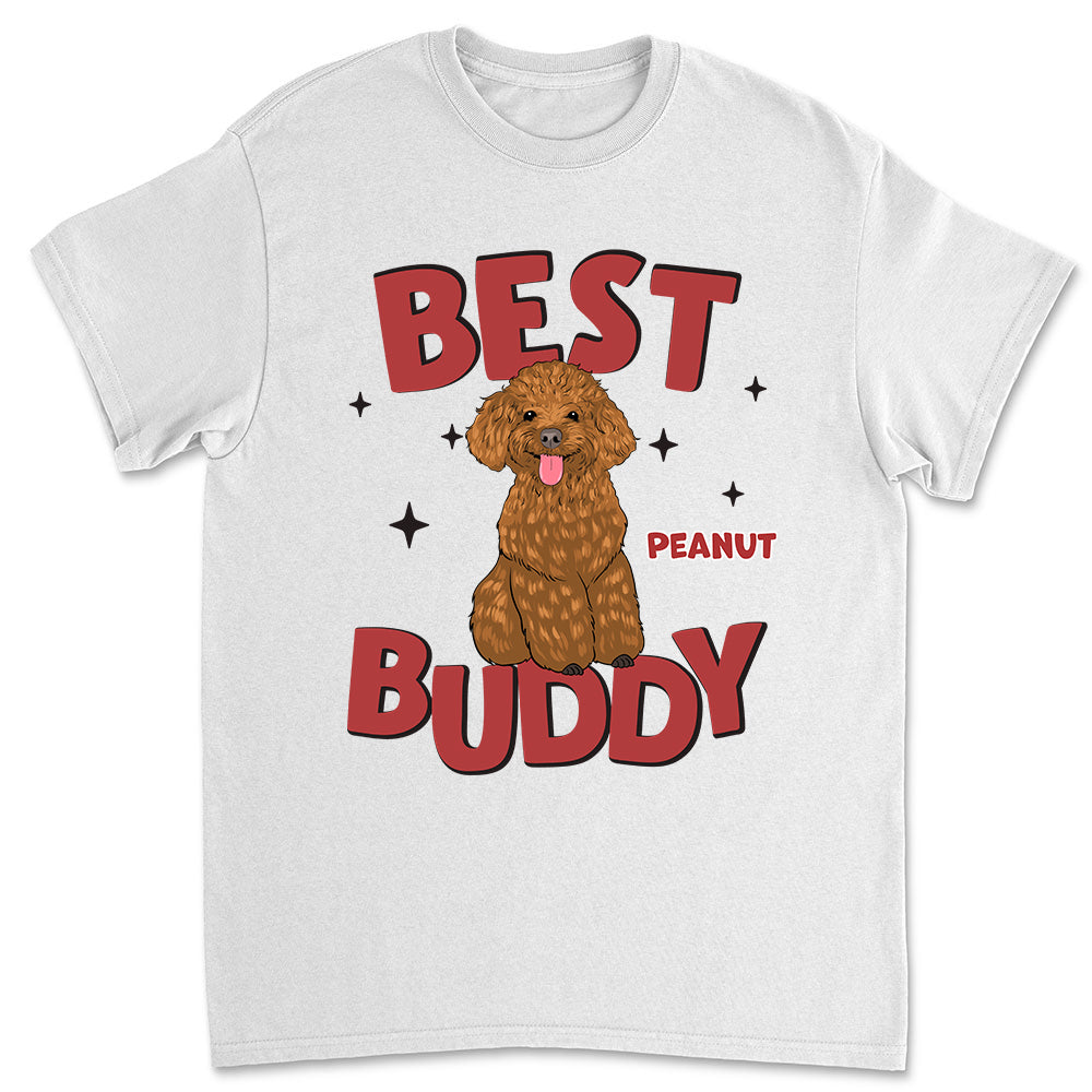 My Best Buddy - Personalized Custom Unisex 5.3 oz T-shirt for Pet Lovers