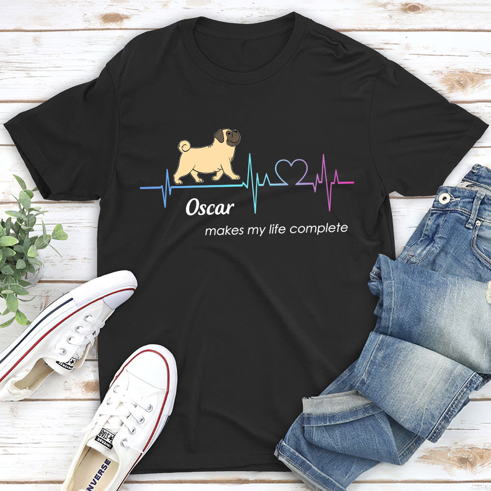 Life Complete - Personalized Custom Unisex 5.3 oz T-shirt for Pet Lovers