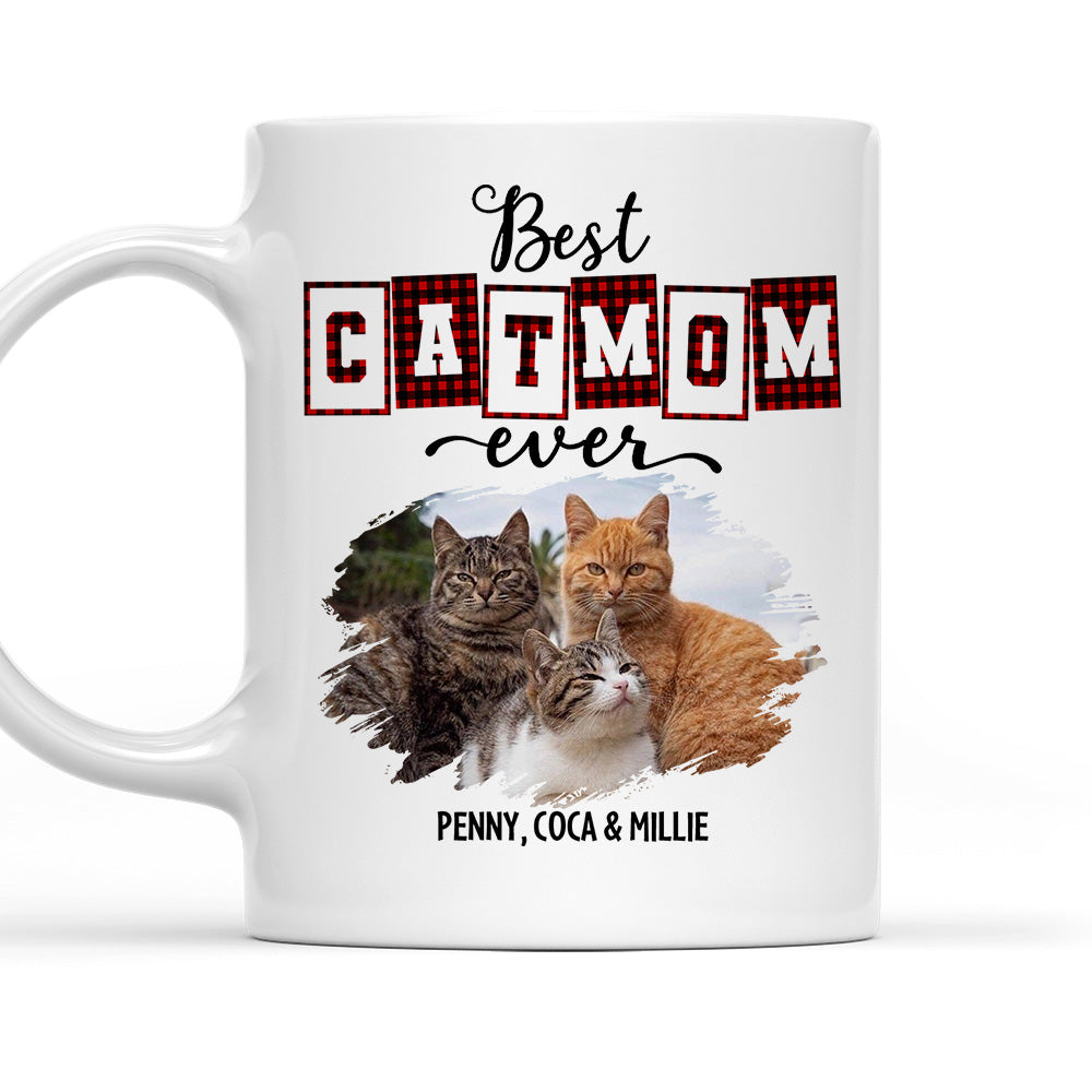 Top-Rated Personalized Custom Coffee Mug for the Best Cat Mom and Dad of the Year