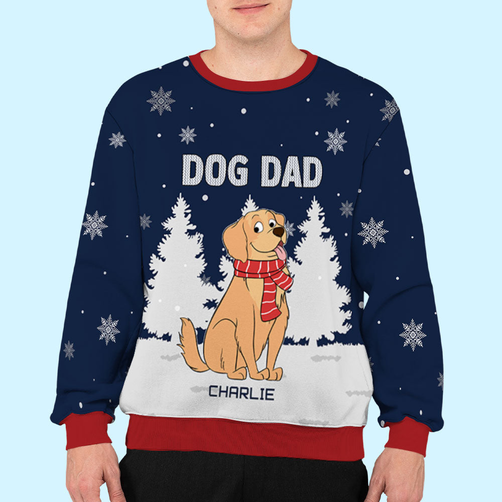 Unique Personalized Custom All-Over-Print Dog & Cat Winter Sweatshirt for Pet Lovers
