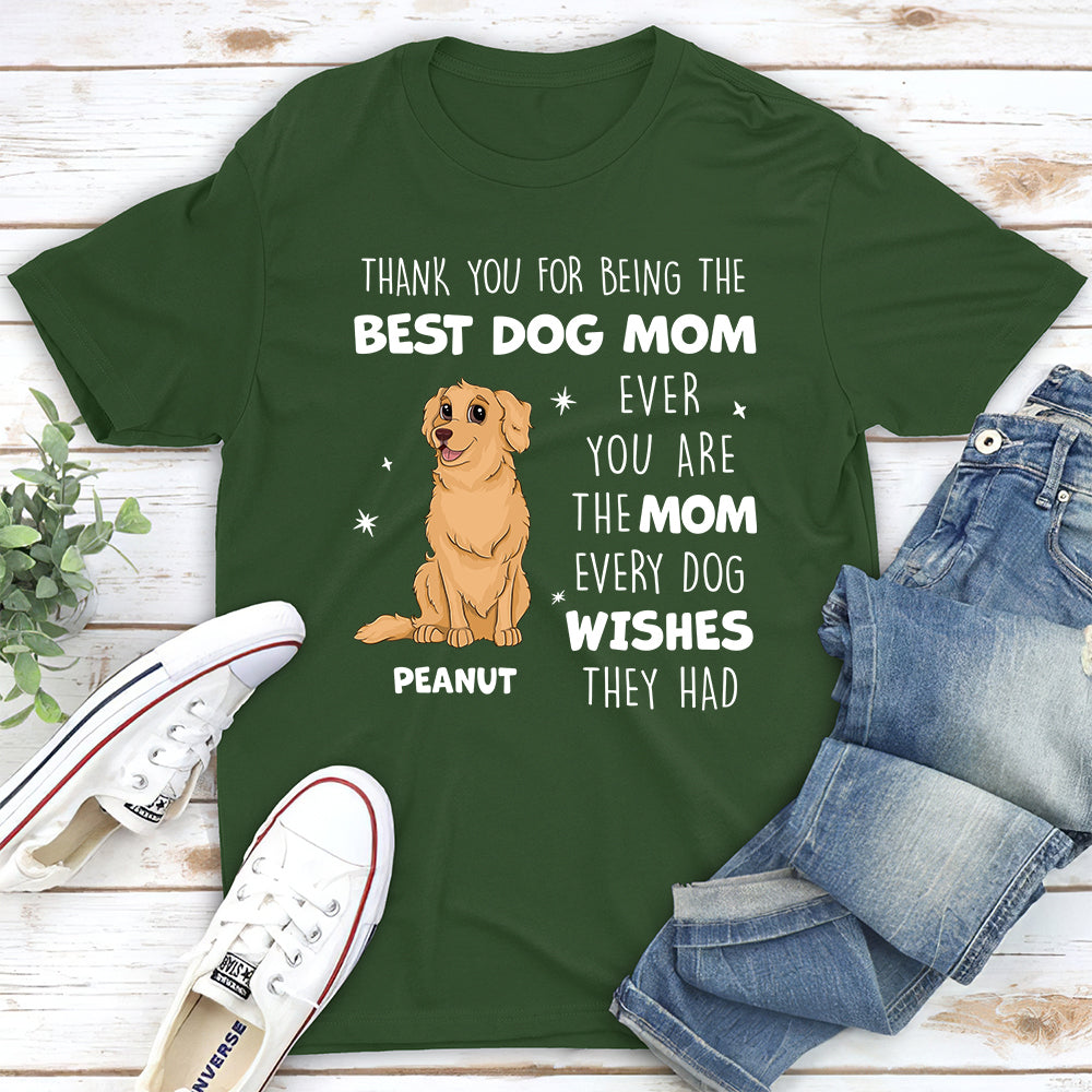 Every Dog Wishes - Personalized Custom Unisex 5.3 oz T-shirt for Pet Lovers
