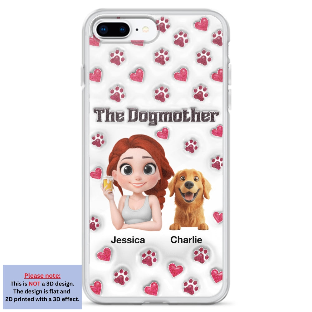 Slay Cartoon Dog Mother - Exclusive Personalized Custom 3D Inflated Effect Phone Case for Stylish Protection