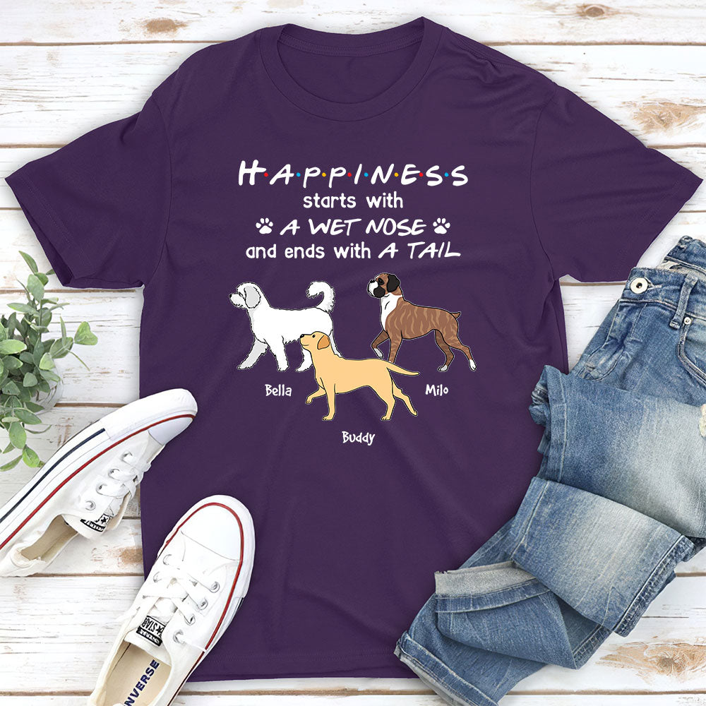 Wet Nose - Personalized Custom Unisex 5.3 oz T-shirt for Pet Lovers