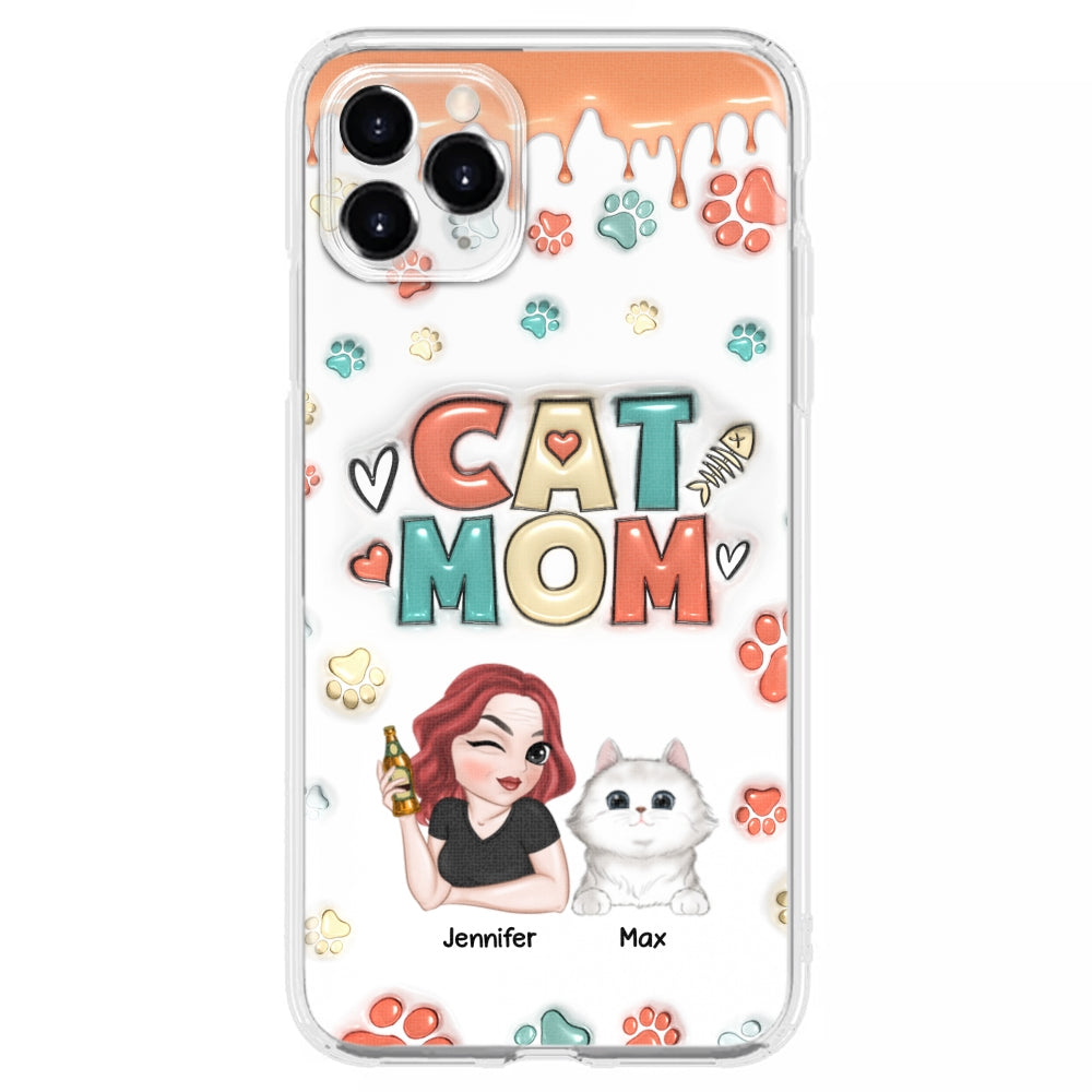 My Lovely Cat - Personalized Custom 3D Inflated Effect Smartphone Case for Unique Style