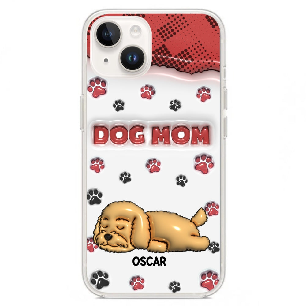 Dog Mom Version 2 - Exquisite Personalized Custom 3D Inflated Effect Phone Case for Fashion - Forward Dog Lovers