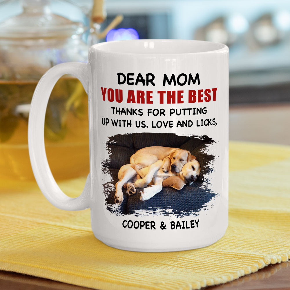 Dad Is Best - Personalized Custom 11oz/15oz High - Quality White Ceramic Coffee Mug