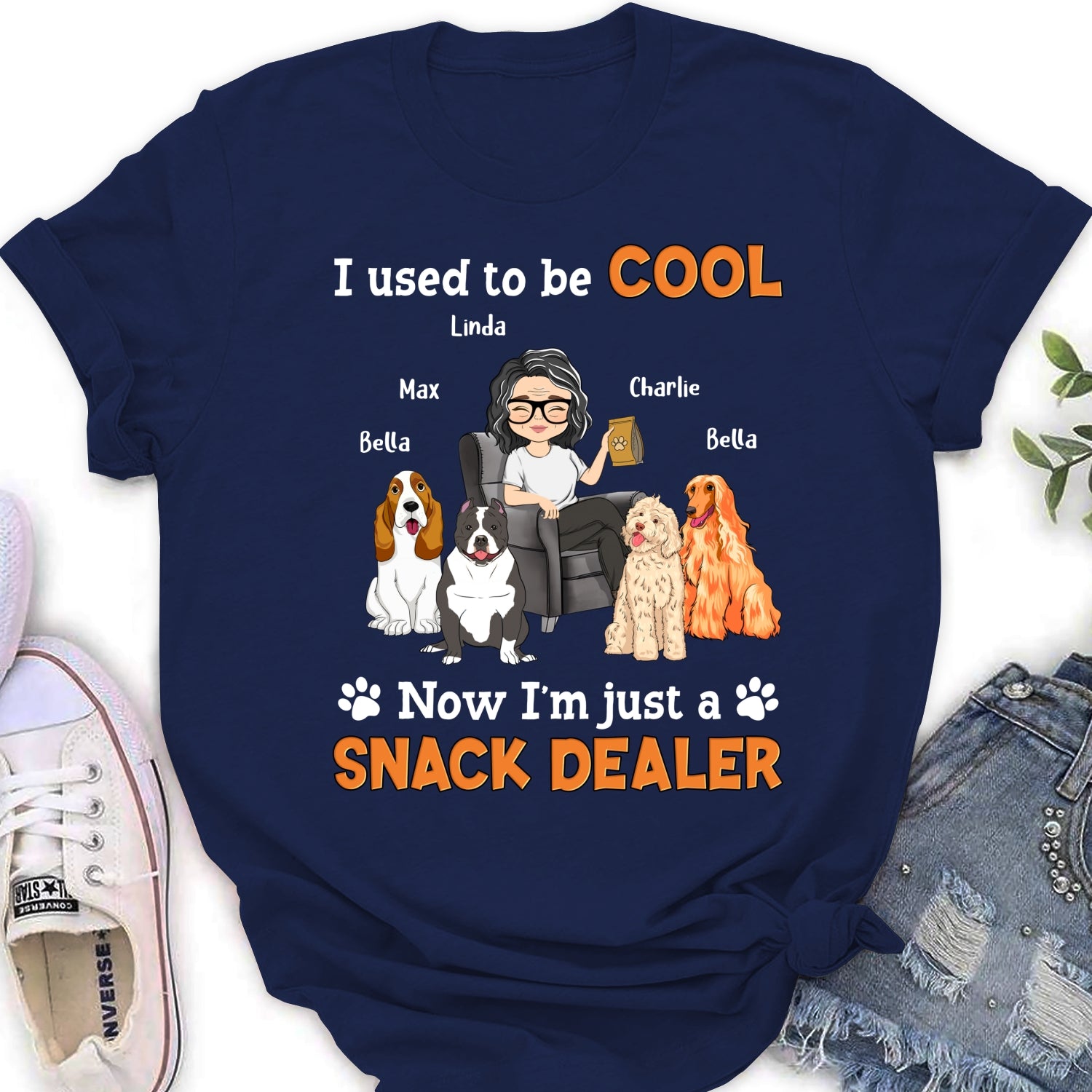 Unique Personalized Custom Women's 'You Are The Snack Dealer' T-Shirt