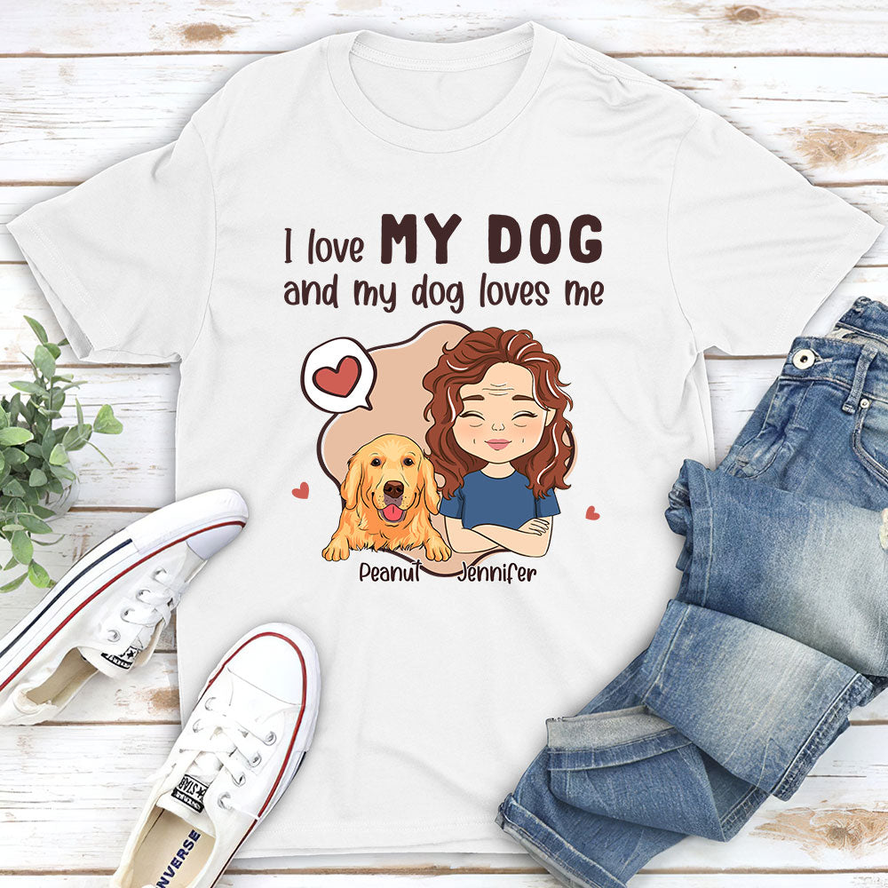 My Dog My Love - Personalized Custom Unisex 5.3 oz T-shirt for Pet Lovers