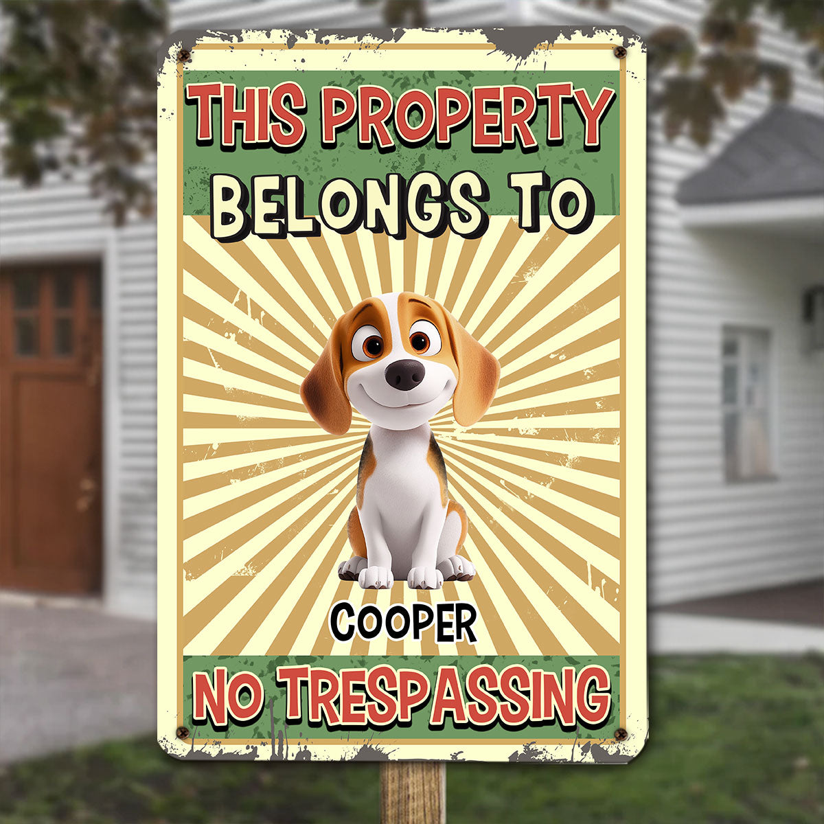 Warning You - Stunning Personalized Custom Metal Sign for Home and Office