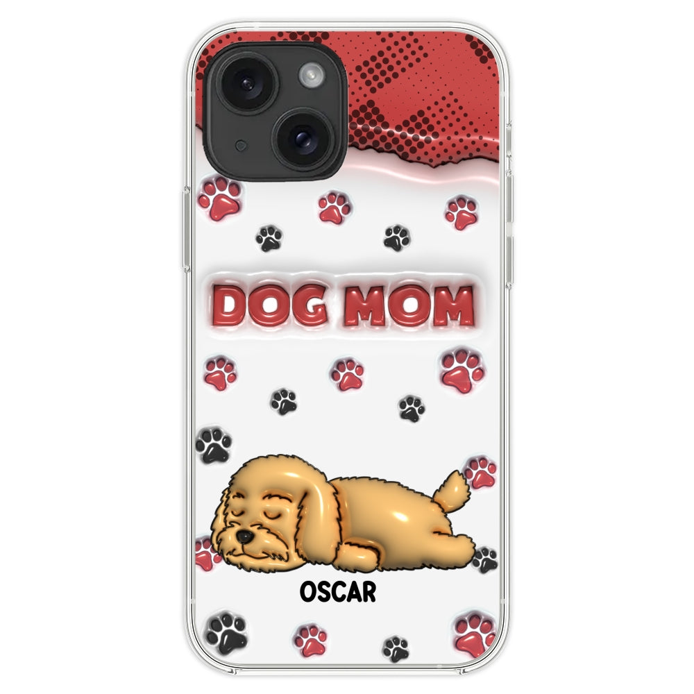 Dog Mom Version 2 - Exquisite Personalized Custom 3D Inflated Effect Phone Case for Fashion - Forward Dog Lovers