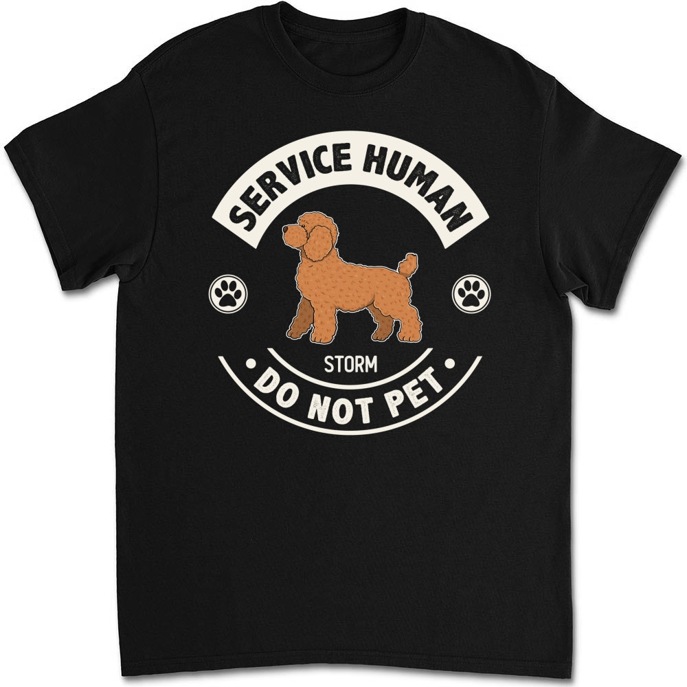 Service Human Dogs - Personalized Custom Unisex 5.3 oz T-Shirt for Pet Lovers