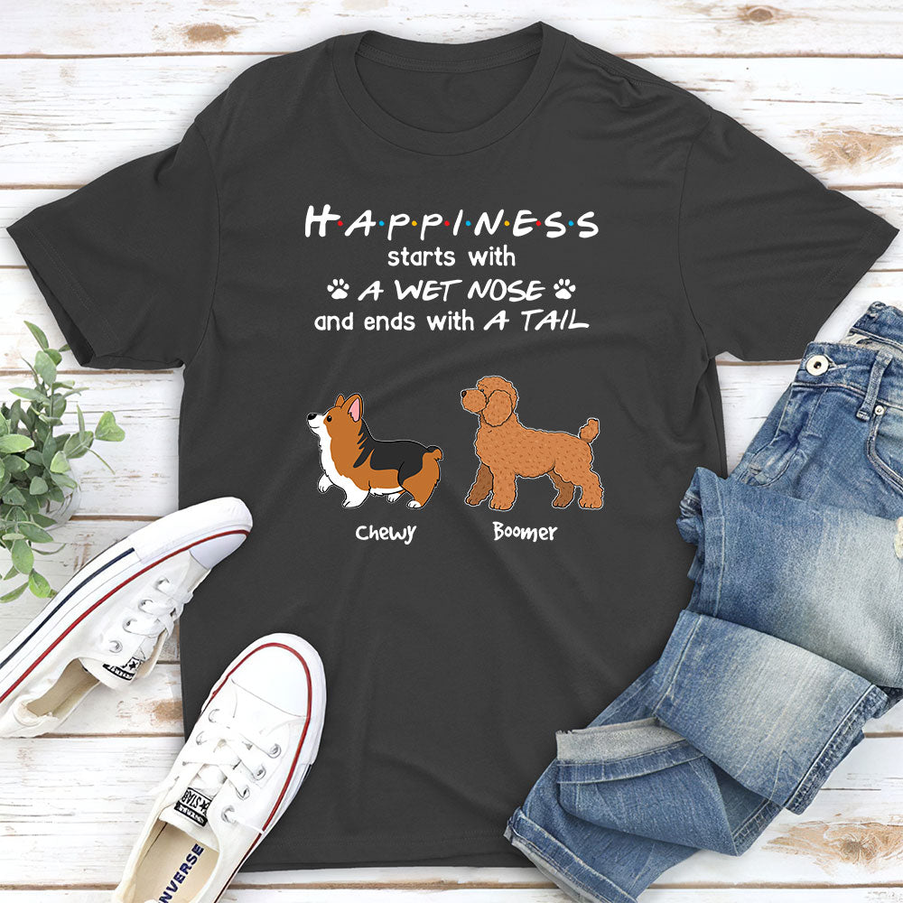 Wet Nose - Personalized Custom Unisex 5.3 oz T-shirt for Pet Lovers