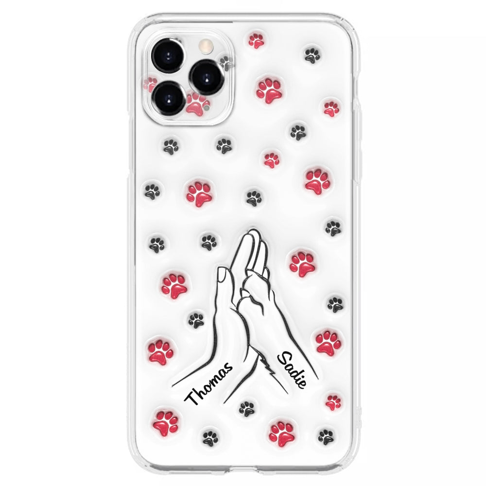 Personalized Custom 3D Inflated Effect Paw And Hand Design Phone Case for Smartphones