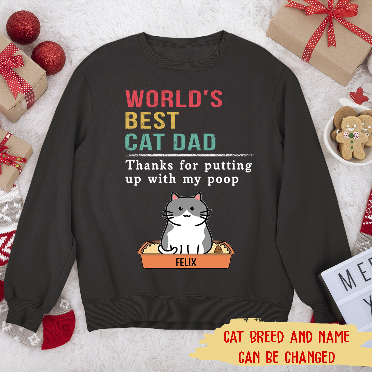 Putting Up With My Poop - Personalized Custom Unisex 8.0 oz Sweatshirt for Pet Lovers