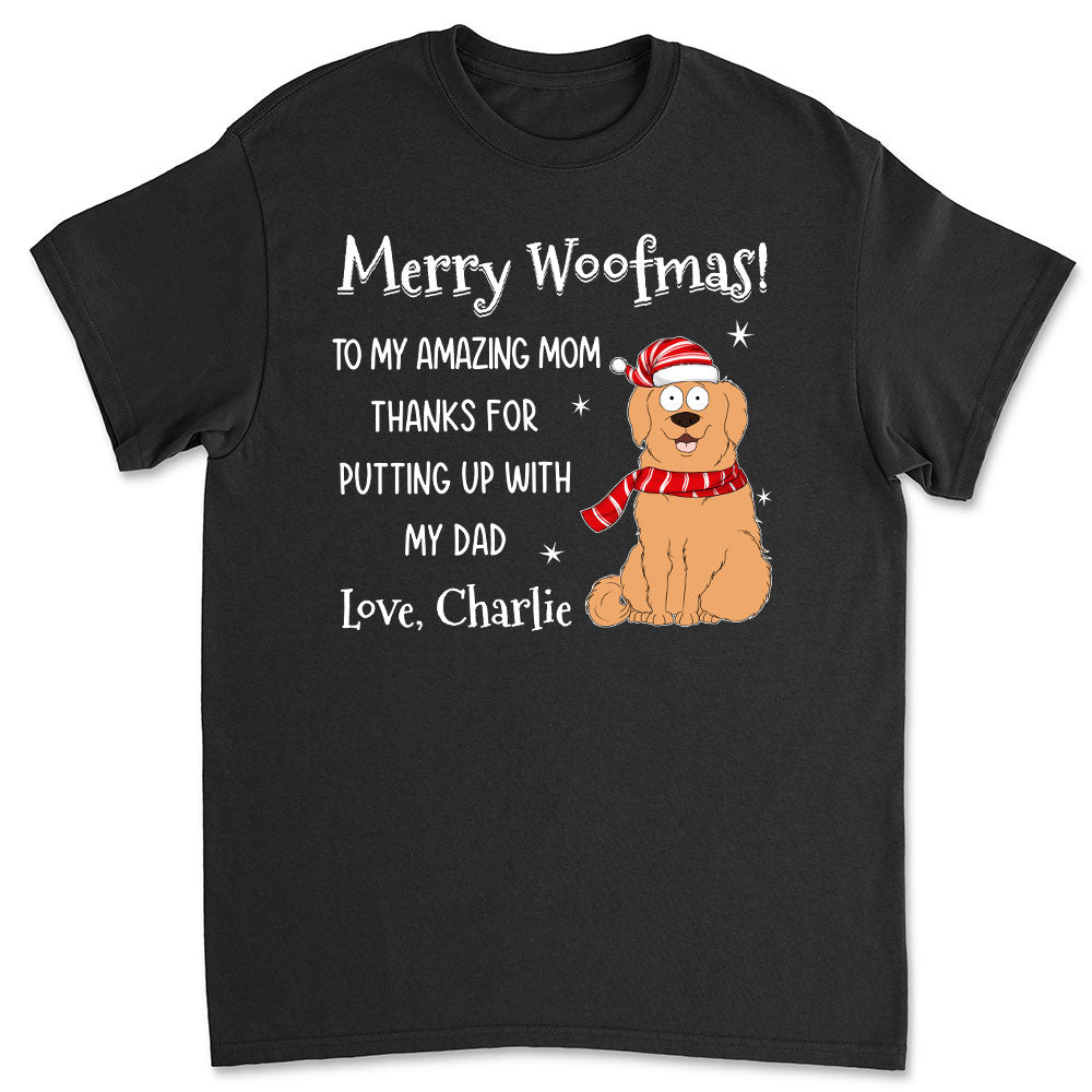 Extraordinary Christmas with Dog - Personalized Custom Unisex Cotton Blend T-shirt for Pet Lovers