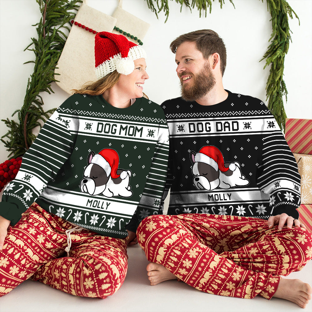 Festive Christmas Personalized Custom All-Over-Print Dog and Cat Sweatshirt for Unisex