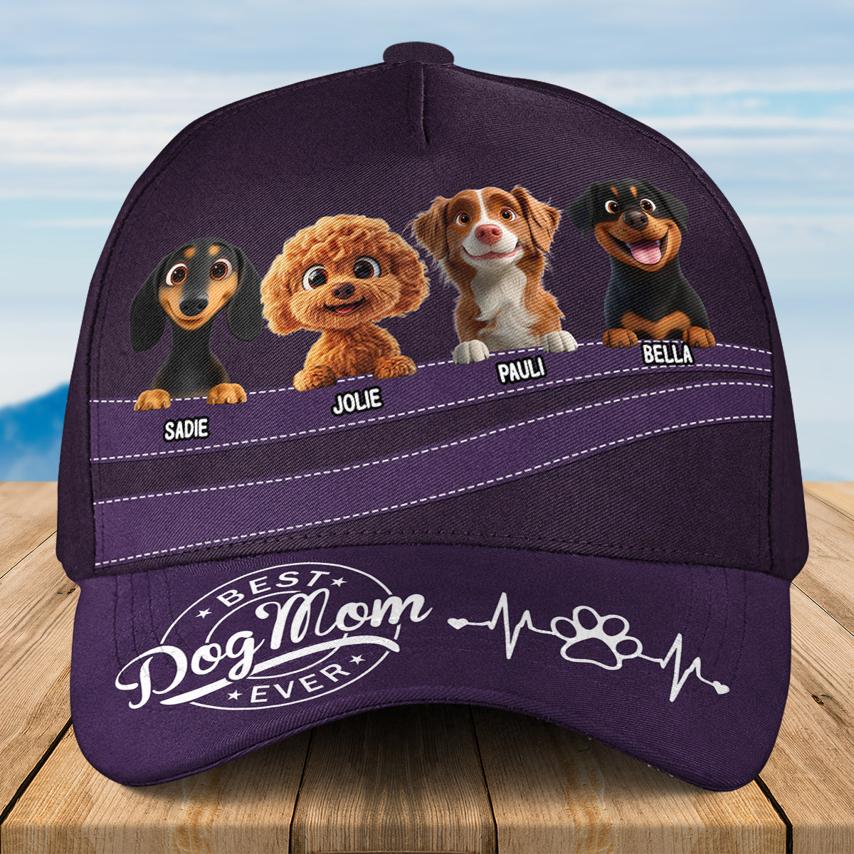 World's Best - Personalized Custom High - Quality Comfortable Classic Cap for Camping and as Father's Day Gift