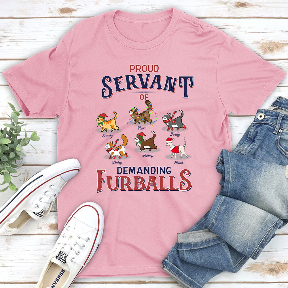 Demanding Furball - Personalized Custom Unisex 5.3 oz T-shirt for Pet Lovers