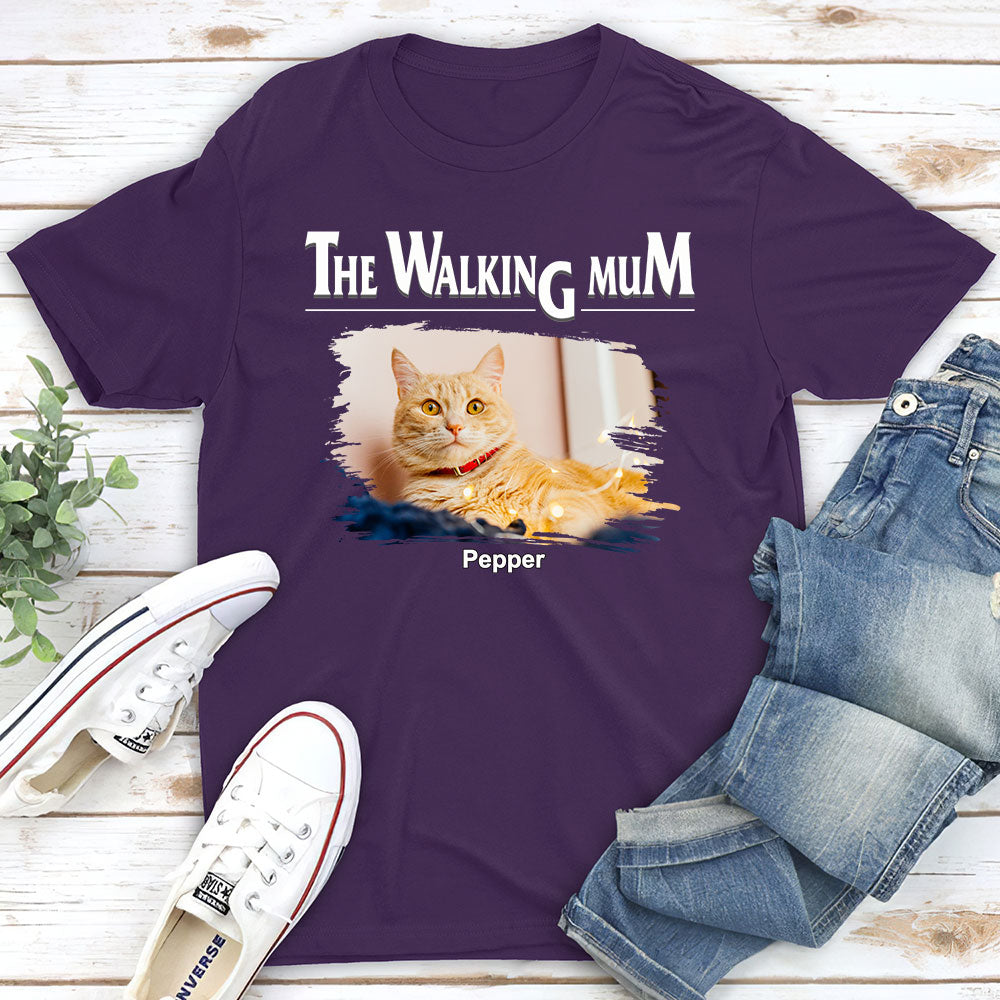 The Walking Cat - Personalized Custom Unisex 5.3 oz T-shirt for Pet Lovers