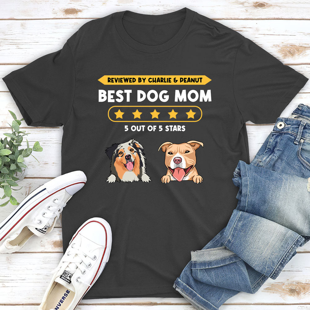 Dog Review - Personalized Custom Unisex Heavy Cotton T-shirt for Pet Lovers