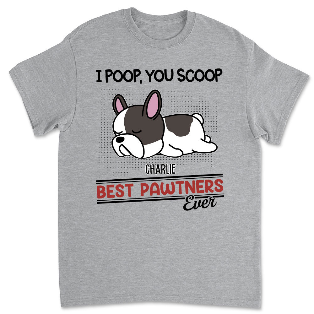 Best Pawtners Ever - Customizable Personalized Unisex 5.3 oz T-shirt for Pet Lovers