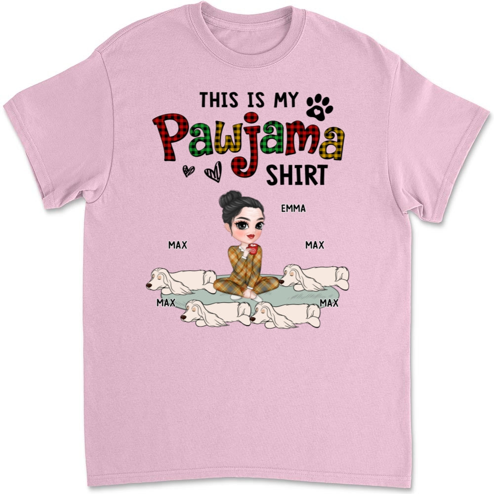 Pawjama Shirt Version 2 - Personalized Custom Unisex 5.3 oz T-Shirt for Pet Lovers