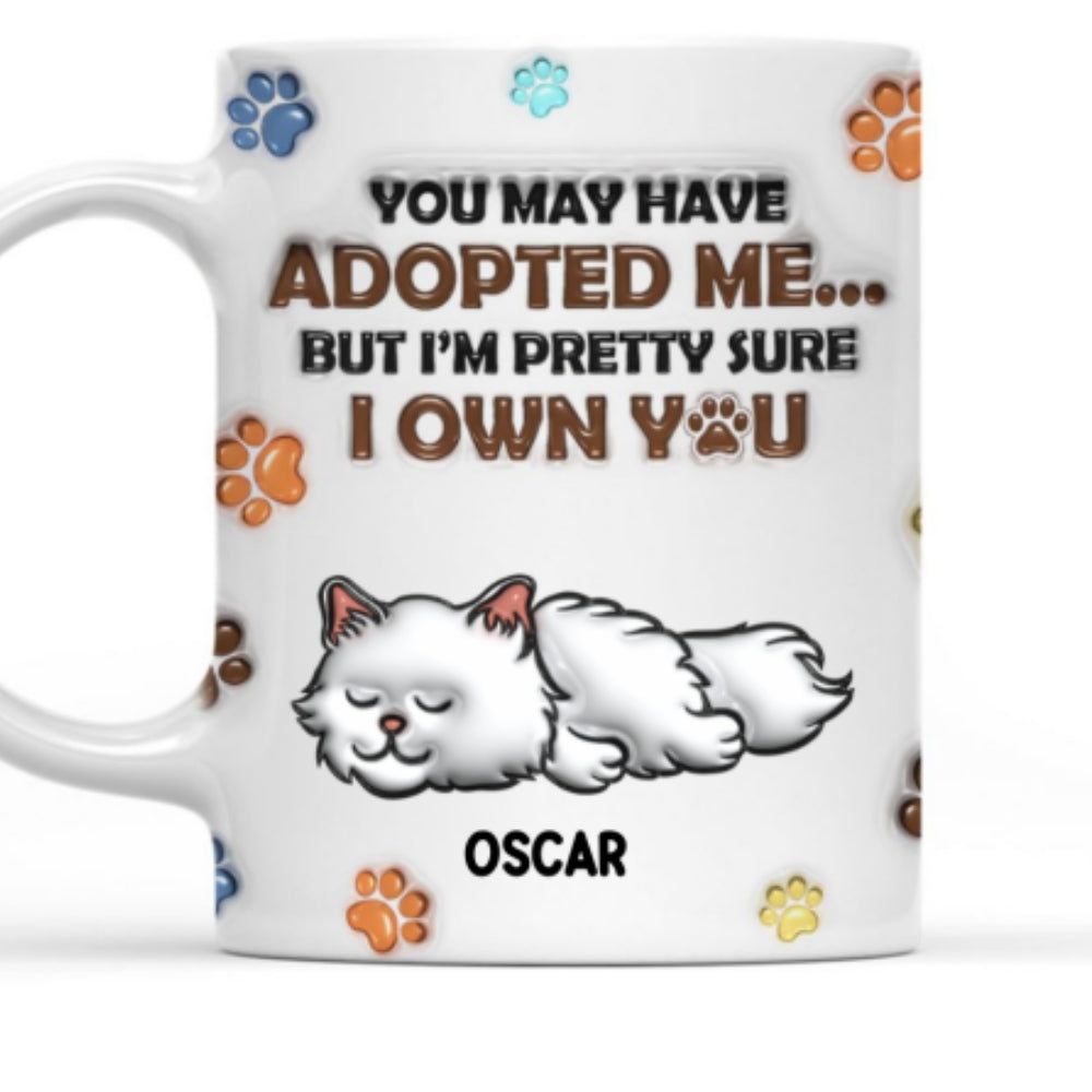 Personalized Custom 3D Inflated Effect Ceramic Mug - 11oz for All Your Favorite Beverages