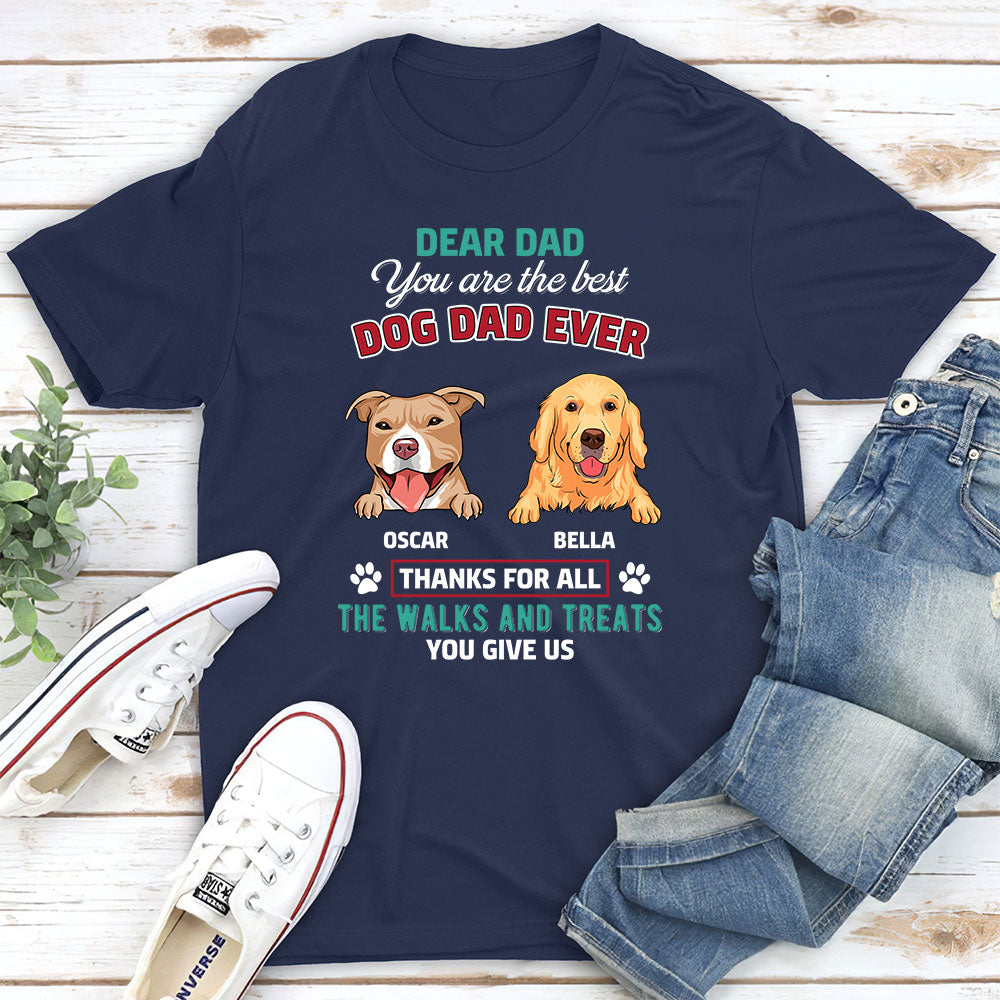 For All The Walks - Personalized Custom Unisex T-shirt for Pet Lovers