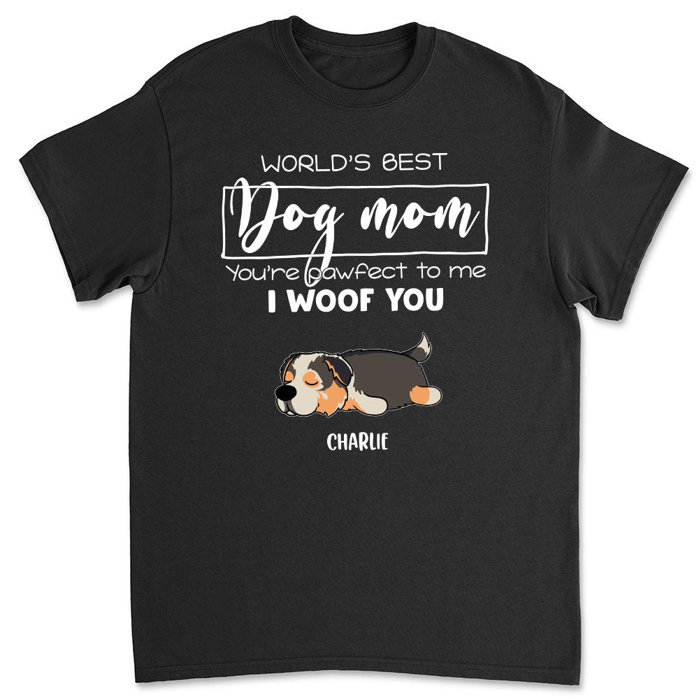 Pawfect Mom Dad - Personalized Custom Unisex 5.3 oz T-shirt for Pet Lovers