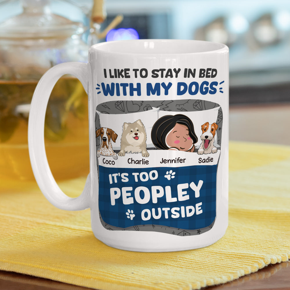 Personalized Custom Coffee Mug - Ideal for Staying in Bed with Your Dogs